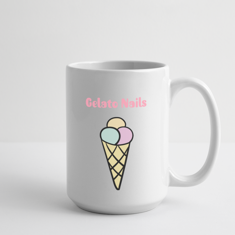 Gelato Nails Coffee/Tea Mug 15 oz - white